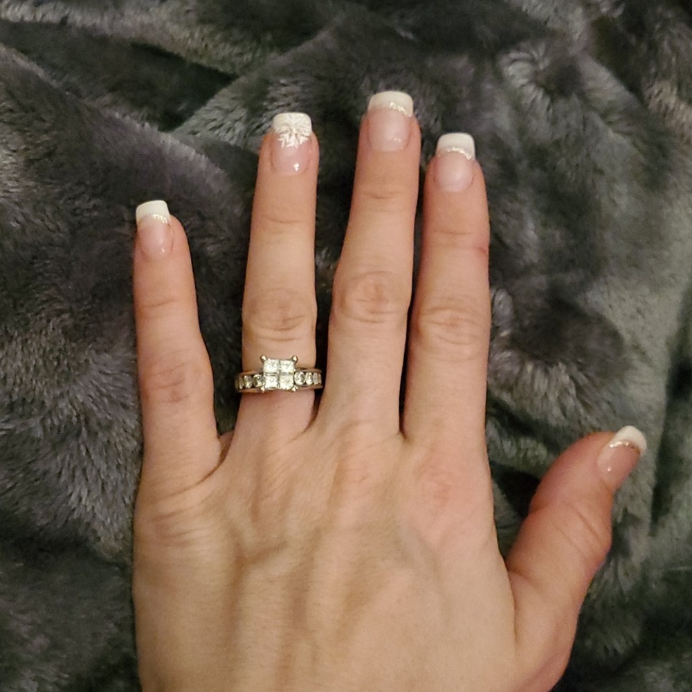 Engagement Ring and Wedding Band